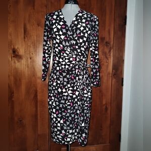 Anne Klein Faux Wrap Dress XS